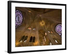 Interior of Notre Dame Cathedral, Paris, France-Jim Zuckerman-Framed Photographic Print