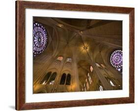 Interior of Notre Dame Cathedral, Paris, France-Jim Zuckerman-Framed Photographic Print