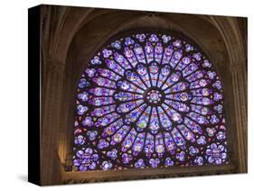 Interior of Notre Dame Cathedral, Paris, France-Jim Zuckerman-Stretched Canvas