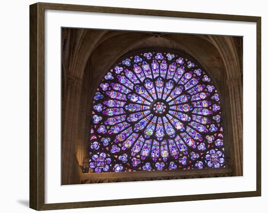 Interior of Notre Dame Cathedral, Paris, France-Jim Zuckerman-Framed Photographic Print