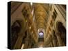 Interior of Notre Dame Cathedral with Pipe Organ in Background, Paris, France-Jim Zuckerman-Stretched Canvas