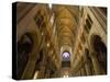 Interior of Notre Dame Cathedral with Pipe Organ in Background, Paris, France-Jim Zuckerman-Stretched Canvas