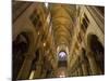 Interior of Notre Dame Cathedral with Pipe Organ in Background, Paris, France-Jim Zuckerman-Mounted Photographic Print