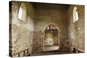 Interior of Oddas Chapel, Deerhurst, Gloucestershire, 2010-Peter Thompson-Stretched Canvas