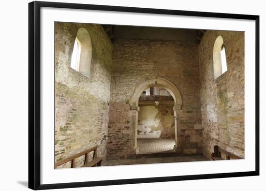 Interior of Oddas Chapel, Deerhurst, Gloucestershire, 2010-Peter Thompson-Framed Photographic Print