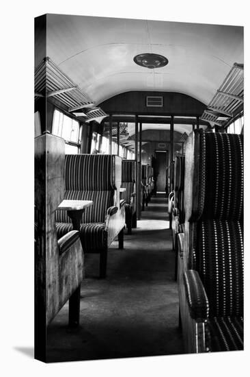 Interior Of Old Steam Train-neillang-Stretched Canvas