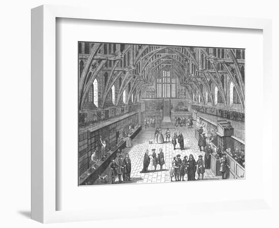 Interior of Old Westminster Hall, 1797-null-Framed Giclee Print