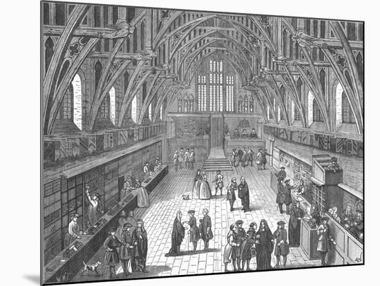 Interior of Old Westminster Hall, 1797-null-Mounted Giclee Print