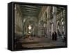 Interior of Omayad Mosque in the Old City, Damascus, Syria, Middle East-Nigel Blythe-Framed Stretched Canvas