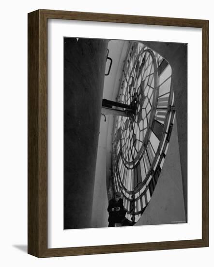 Interior of Parliament's Clock Tower-Hans Wild-Framed Photographic Print