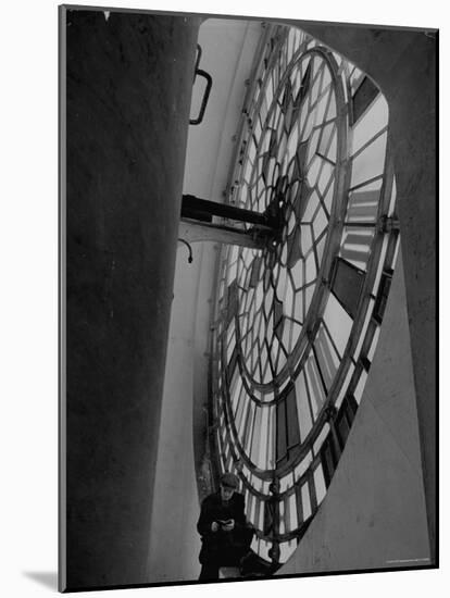 Interior of Parliament's Clock Tower-Hans Wild-Mounted Photographic Print