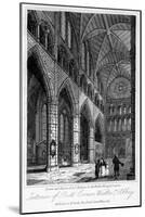 Interior of Poets' Corner, Westminster Abbey, London, 1817-Thomas Higham-Mounted Giclee Print