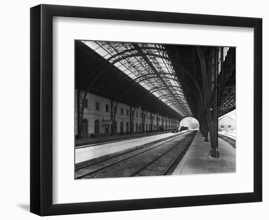 Interior of Portbou Railway Station-null-Framed Photographic Print