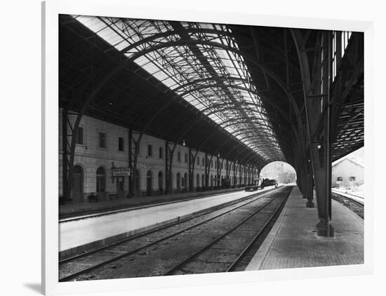 Interior of Portbou Railway Station-null-Framed Photographic Print