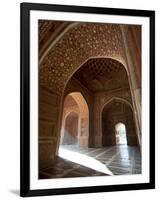 Interior of Red Sandstone Mosque at the Taj Mahal, Agra, Uttar Pradesh-Annie Owen-Framed Photographic Print