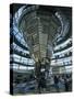 Interior of Reichstag Building, Designed by Norman Foster, Berlin, Germany, Europe-Morandi Bruno-Stretched Canvas