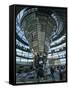 Interior of Reichstag Building, Designed by Norman Foster, Berlin, Germany, Europe-Morandi Bruno-Framed Stretched Canvas