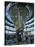 Interior of Reichstag Building, Designed by Norman Foster, Berlin, Germany, Europe-Morandi Bruno-Stretched Canvas