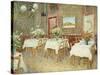 Interior of Restaurant, 1887-Vincent van Gogh-Stretched Canvas
