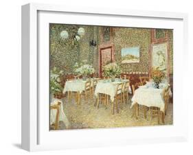 Interior of Restaurant, 1887-Vincent van Gogh-Framed Giclee Print