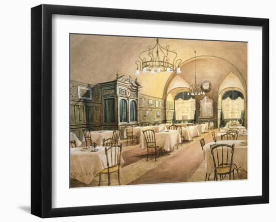 Interior of Restaurant in Vienna, 1911-Karen Armitage-Framed Giclee Print