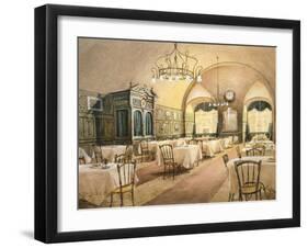 Interior of Restaurant in Vienna, 1911-Karen Armitage-Framed Giclee Print