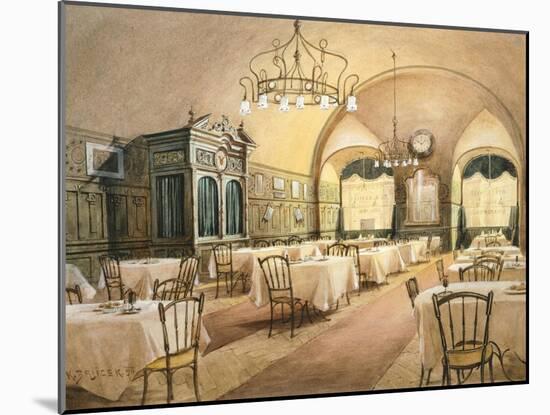 Interior of Restaurant in Vienna, 1911-Karen Armitage-Mounted Giclee Print