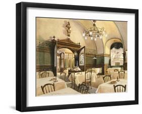 Interior of Restaurant in Vienna, 1911-Karen Armitage-Framed Giclee Print