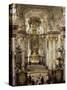 Interior of Roccoco Abbey Church, Linz, Austria-Adam Woolfitt-Stretched Canvas