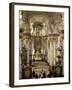 Interior of Roccoco Abbey Church, Linz, Austria-Adam Woolfitt-Framed Photographic Print