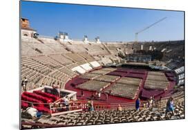 Interior of Roman Arena, Verona, UNESCO World Heritage Site, Veneto, Italy, Europe-Nico-Mounted Photographic Print