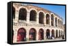 Interior of Roman Arena, Verona, UNESCO World Heritage Site, Veneto, Italy, Europe-Nico-Framed Stretched Canvas