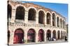 Interior of Roman Arena, Verona, UNESCO World Heritage Site, Veneto, Italy, Europe-Nico-Stretched Canvas