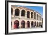Interior of Roman Arena, Verona, UNESCO World Heritage Site, Veneto, Italy, Europe-Nico-Framed Photographic Print
