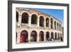 Interior of Roman Arena, Verona, UNESCO World Heritage Site, Veneto, Italy, Europe-Nico-Framed Photographic Print