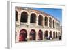 Interior of Roman Arena, Verona, UNESCO World Heritage Site, Veneto, Italy, Europe-Nico-Framed Photographic Print