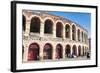 Interior of Roman Arena, Verona, UNESCO World Heritage Site, Veneto, Italy, Europe-Nico-Framed Photographic Print