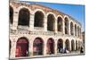 Interior of Roman Arena, Verona, UNESCO World Heritage Site, Veneto, Italy, Europe-Nico-Mounted Photographic Print