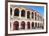 Interior of Roman Arena, Verona, UNESCO World Heritage Site, Veneto, Italy, Europe-Nico-Framed Photographic Print