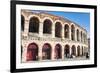 Interior of Roman Arena, Verona, UNESCO World Heritage Site, Veneto, Italy, Europe-Nico-Framed Photographic Print