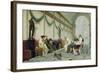 Interior of Roman Building with Figures, c.1880-Ettore Forti-Framed Giclee Print