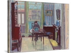 Interior of Room at 6 Cambrian Road, Richmond, 1914-Spencer Frederick Gore-Stretched Canvas