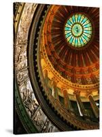 Interior of Rotunda of State Capitol Building, Springfield, United States of America-Richard Cummins-Stretched Canvas