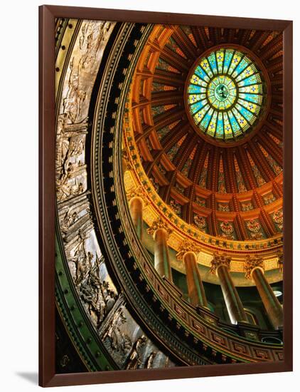 Interior of Rotunda of State Capitol Building, Springfield, United States of America-Richard Cummins-Framed Photographic Print