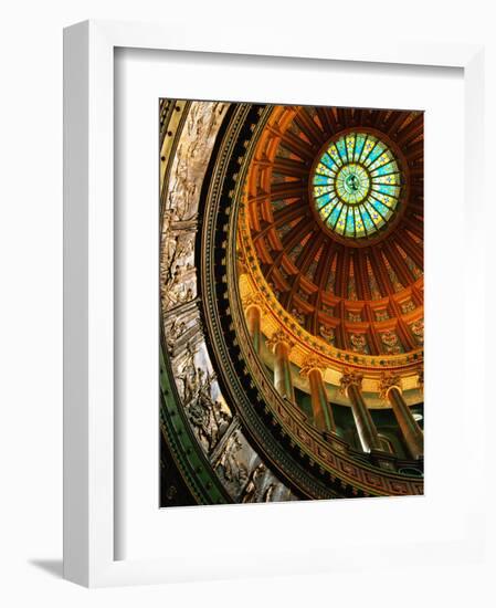 Interior of Rotunda of State Capitol Building, Springfield, United States of America-Richard Cummins-Framed Photographic Print