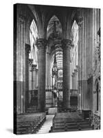 Interior of Rouen Cathedral, France, 1937-Martin Hurlimann-Stretched Canvas