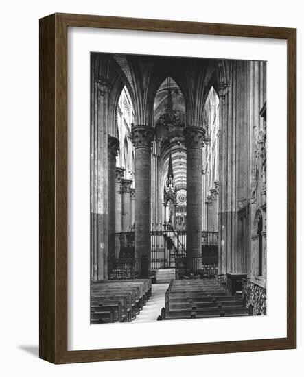 Interior of Rouen Cathedral, France, 1937-Martin Hurlimann-Framed Giclee Print