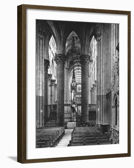 Interior of Rouen Cathedral, France, 1937-Martin Hurlimann-Framed Giclee Print