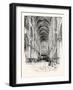 Interior of Rouen Cathedral-null-Framed Giclee Print