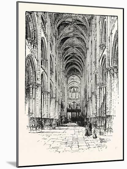Interior of Rouen Cathedral-null-Mounted Giclee Print